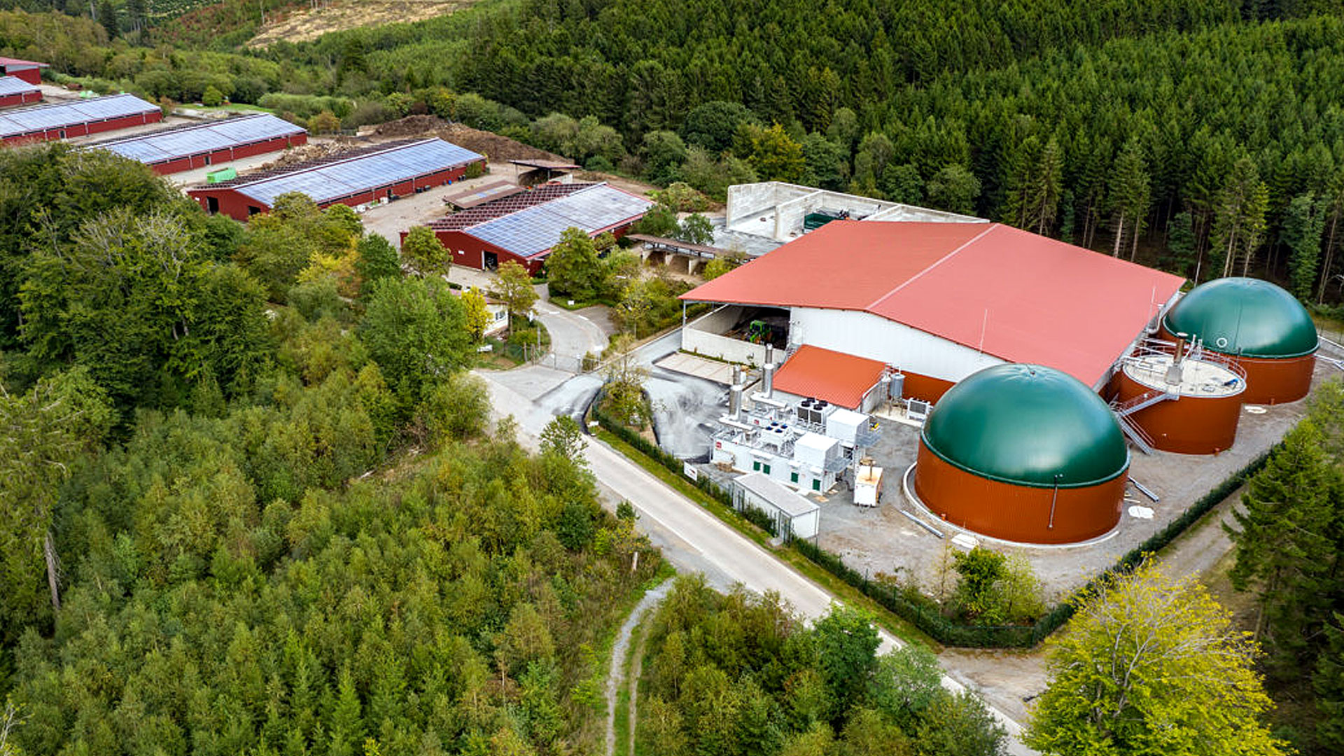 Biogasanlage Deutschland, biogas plant SSAD Germany