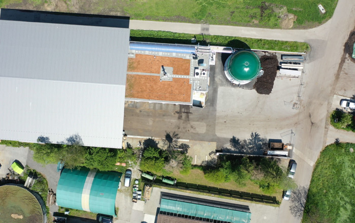 Biogasanlage Feststoffvergärung - Biogas Plant solid matter Anaerobic Digestion