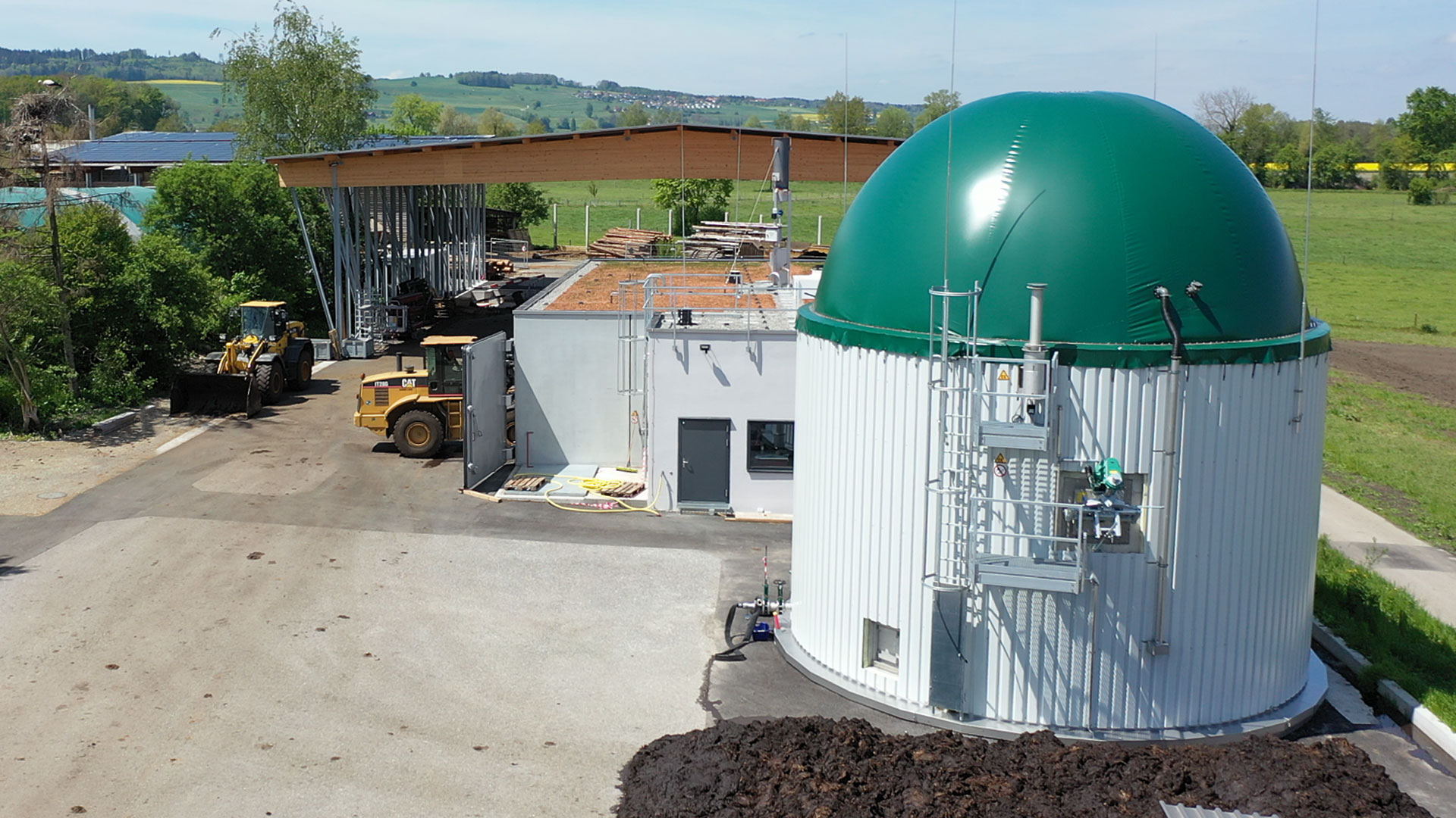 Biogasanlage Schweiz, biogas plant SSAD Switzerland